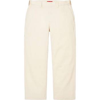 White Supreme Work Pant Pants | Supreme 207DN